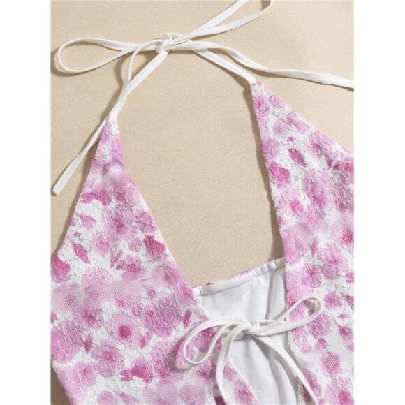 Halter Neck Mini Dress - Picture 7 of 10